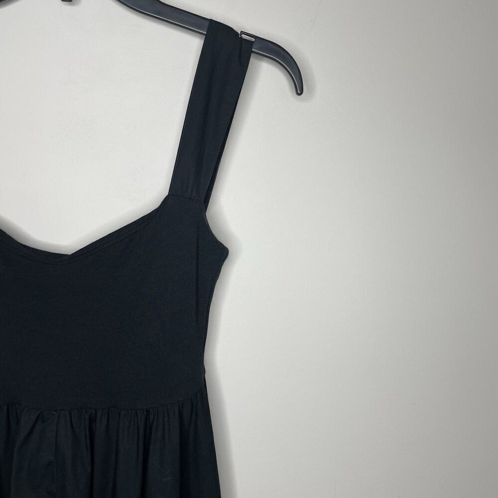 J.CREW Tank Midi Dress Women XXS Poplin Skirt NEW Black A-Line Pockets CA647 - Picture 4 of 16